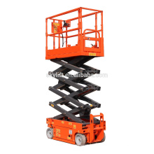 hydraulic self propelled scissor manual man lift for one person operate hot sale